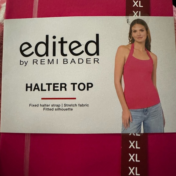 Edited By Remi Bader Tops - Edited by Remi Bader Pink Halter Top